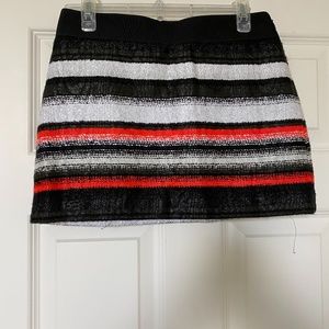 Milly Multi-Colored Tweed Mini Skirt